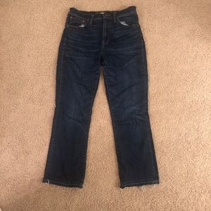 Madewell Cali Demi-Boot Jeans - Dark Wash